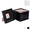 Nicola Spring 5 Piece 6 X 6 3d Shadow Box Photo Frame Set - Craft Display Picture Frame With 2 X 2 Mount - Black