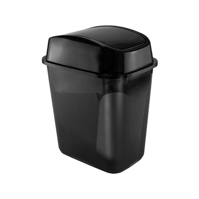 Taurus 15L Black Flip Bin