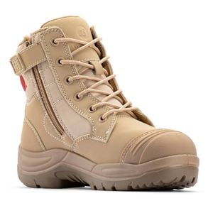 Bata Industrials Women's Sand Luna Side Zip Safety Boot -US Size 8