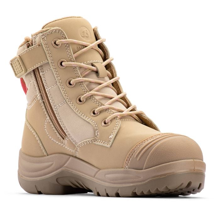 Bata Industrials Women's Sand Luna Side Zip Safety Boot -US Size 8