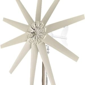 800W Peak 10 Blades Horizontal Wind Turbine Generator Residential Home Wind Power Generator