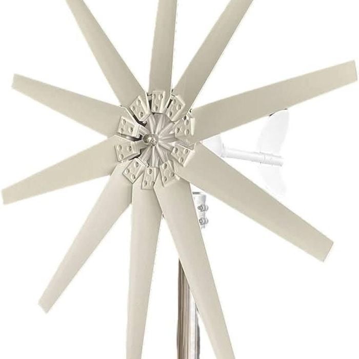 800W Peak 10 Blades Horizontal Wind Turbine Generator Residential Home Wind Power Generator