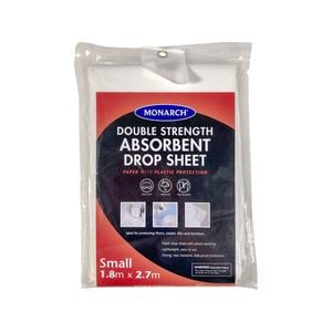 Monarch 1.8m x 2.7m Paper Poly Double Strength Drop Sheet