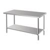 Vogue Prep Table Premium Stainless Steel 1500mm Commercial Kitchen Catering Workbench