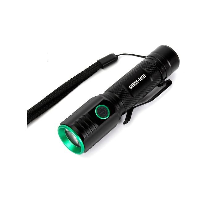 SWISS+TECH 2000lm Rechargeable Turbo Flashlight