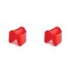 2PK Dexas Silicone 7.5cm Pinch Oven Hand Mitt Protection - Red