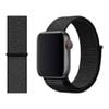 Woven Nylon Sports Watch Band Strap - For Apple iWatch 38mm 40mm 41mm [42mm Series 10] (Black)
