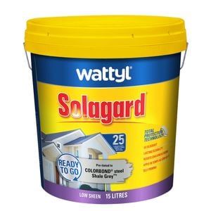 Wattyl 15L Shale Grey Low Sheen Pre-tinted Solagard Exterior Paint