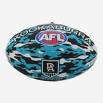Port Adelaide Power AFL Size 5 Camo Synthetic Footy Football