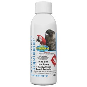 Vetafarm Avian Insect Liquidator Concentrate Mite & Lice Spray for Birds 100ml