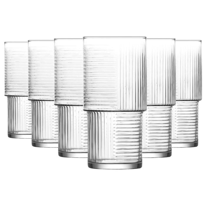 LAV Helen Stacking Highball Glasses - 400ml - Pack of 6