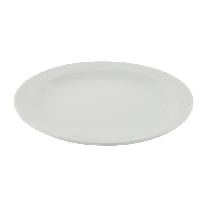 Olympia Plates Athena Narrow Rimmed 12 Pack 205mm Commercial Catering Kitchenware