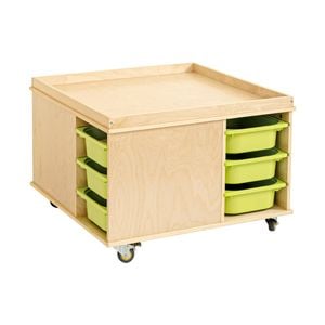 Jooyes Preschool Activity Play Table With 12 Storage Bins - 80cm | Table | 58.5cm