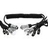 Elinz Heavy Duty Trailer Cable Coil and 4PIN Connectors with 2 AV Inputs