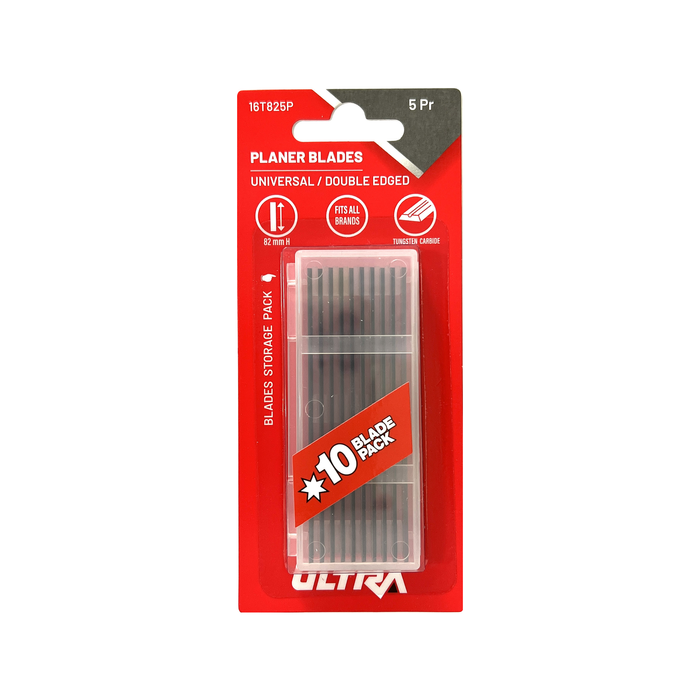 Ultra 82mm Universal Planer Replacement Blades - 5 Pairs