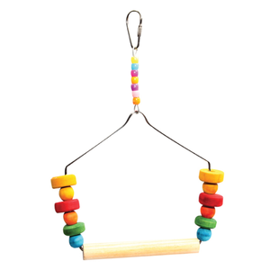 Avi One Bird Toy Coloured Block & Swing 16 L X 23 H Cm (22480)