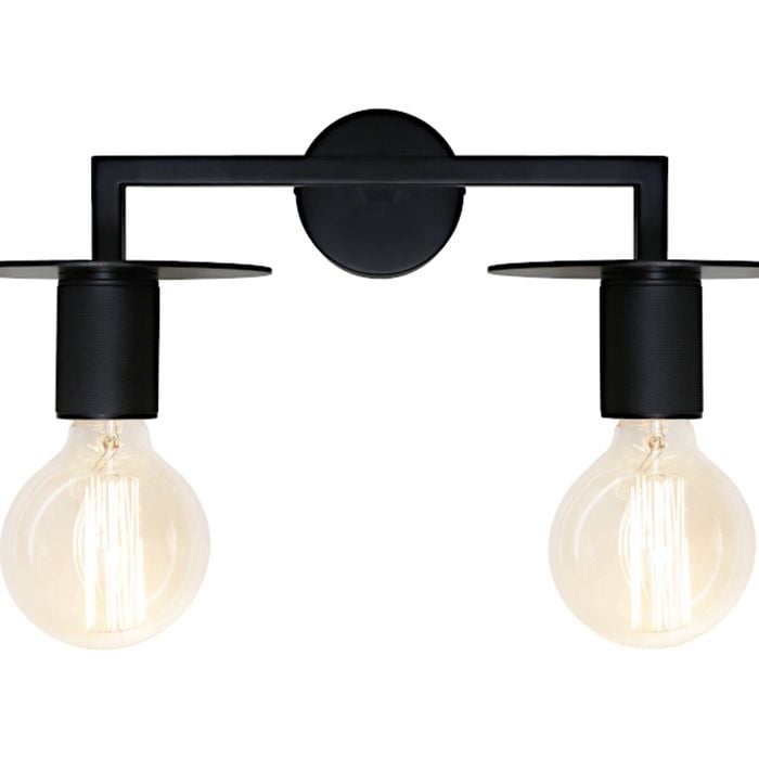 Cougar Lighting Inka Wall Light Black 2lt