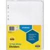 Marbig Manilla Reinforced Strip Dividers A4 (White) (10 Tab)