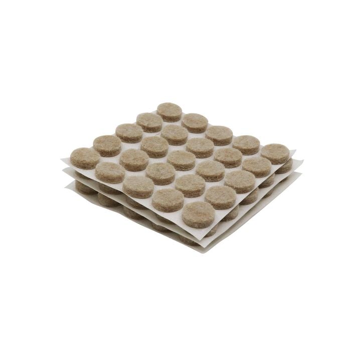 Surface Gard 10mm Beige Round Felt - 75 Pack