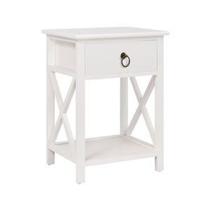 Levede 2x Paulowinia Wood Bedside Table with Drawer