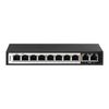D-Link DES-F1010P-E 10-Port PoE Switch With 8 Long Reach 250m PoE Ports And 2 Uplink Ports