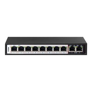 D-Link DES-F1010P-E 10-Port PoE Switch With 8 Long Reach 250m PoE Ports And 2 Uplink Ports