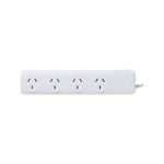 Click White 0.9m 4 Outlet Powerboard