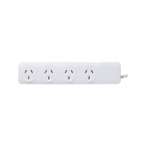 Click White 0.9m 4 Outlet Powerboard