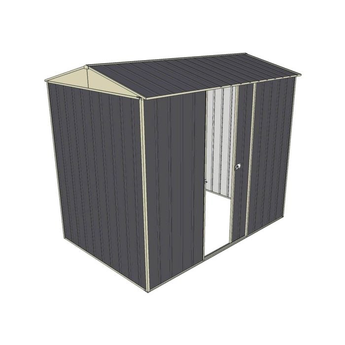 Build-a-Shed 1.5 x 2.3 x 2.3m Single Sliding Side Door Gable Shed - Grey