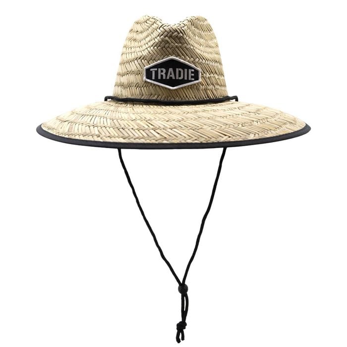 Tradie Black Straw Hat MJ4243SW