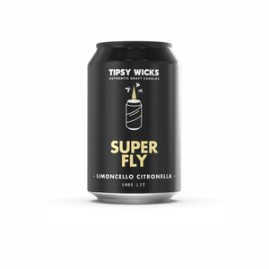 Tipsy Wicks Alcohol Scented Soy Wax Candles 300g/330ml Can Super Fly