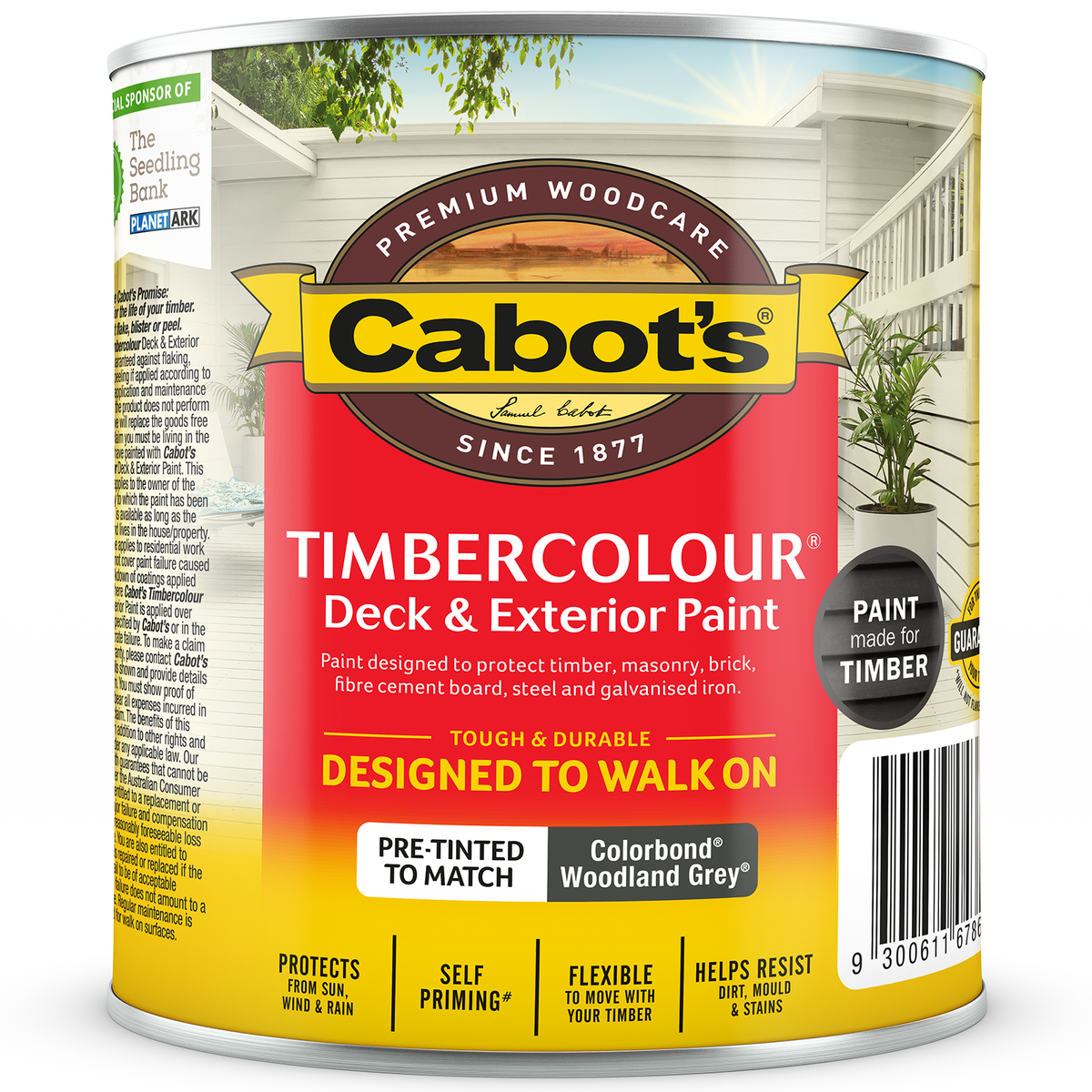 Cabot's 500ml Colorbond Woodland Grey Timbercolour Deck & Exterior — free download