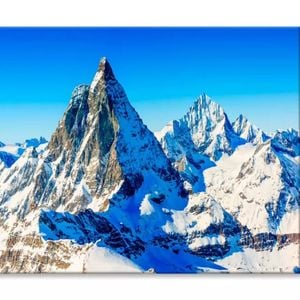 Mountain Tops Alpine Mountains  Print 100% Australian Made 75 x 50cm  (Stretched)