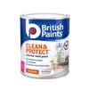 British Paints Extra Bright Low Sheen Clean And Protect Interior Paint - 1L