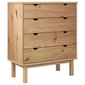 vidaXL Drawer Cabinet Storage Cabinet Cupboard Living Room OTTA Pine