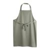 Le Chef Bib Apron Sage Green Kitchen Hospitality Uniform Adjustable Straps 100% Cotton Canvas One Size