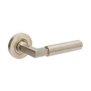Zanda Brushed Nickel Zurich Fluted Dummy Set - Right Hand