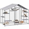 Advwin Cat Catio Outdoor Cat Enclosure Cat Cage Extra Large Walk-in Cat House
