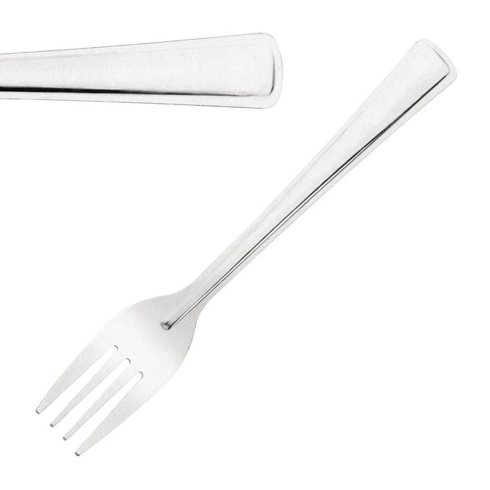 Nisbets Essentials Table Forks Stainless Steel 18/0 Cutlery Pack Of 12 192mm