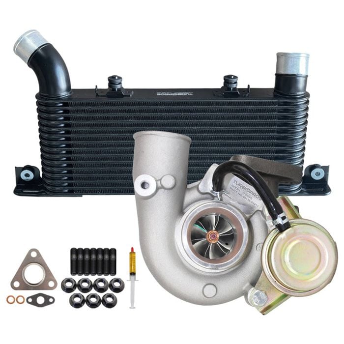 Upgrade Billet Turbo Charger With 64mm Intercooler For Mitsubishi Pajero Nm / Np 4m41 3.2l 2000-2006