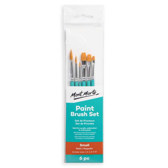 Mont Marte 6 Piece Small Paint Brush Set