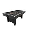 TOPONE 8FT Modern Design Pool Table with return ball system Snooker & Billiard Table, Black Frame with Free Accessories - Black