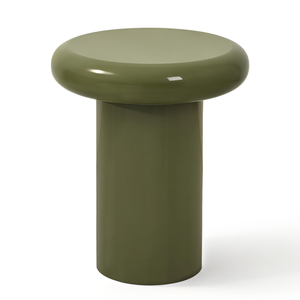 Nordhavn Olive Green Side Table, Modern Sofa End Table, 46cm Dia. x 55cm (H)