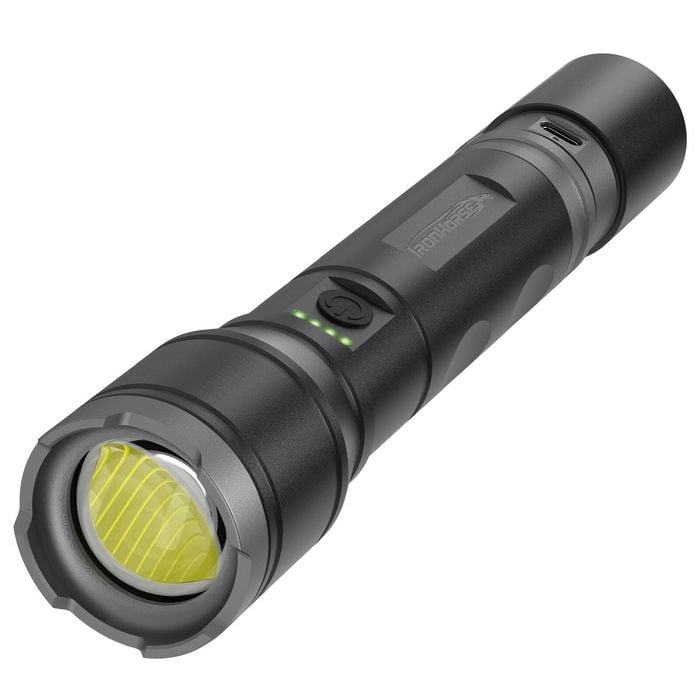 Ironhorse 1100lm Premium Hybrid Dual Power Torch Flashlight