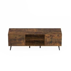 Ufurniture TV Cabinet Entertainment Unit 140cm Walnut
