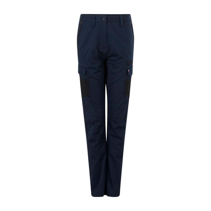 Citeco Women's Navy Cotton Stretch Cargo Pant - Size 18