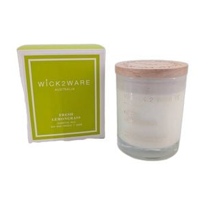 More Than Party Soy Scented Candle Jar Home Fragrance Fresh Lemongrass 260g