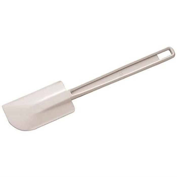 Vogue Rubber Ended Spatula Heat Resistant White 355mm Commercial Kitchen Utensil