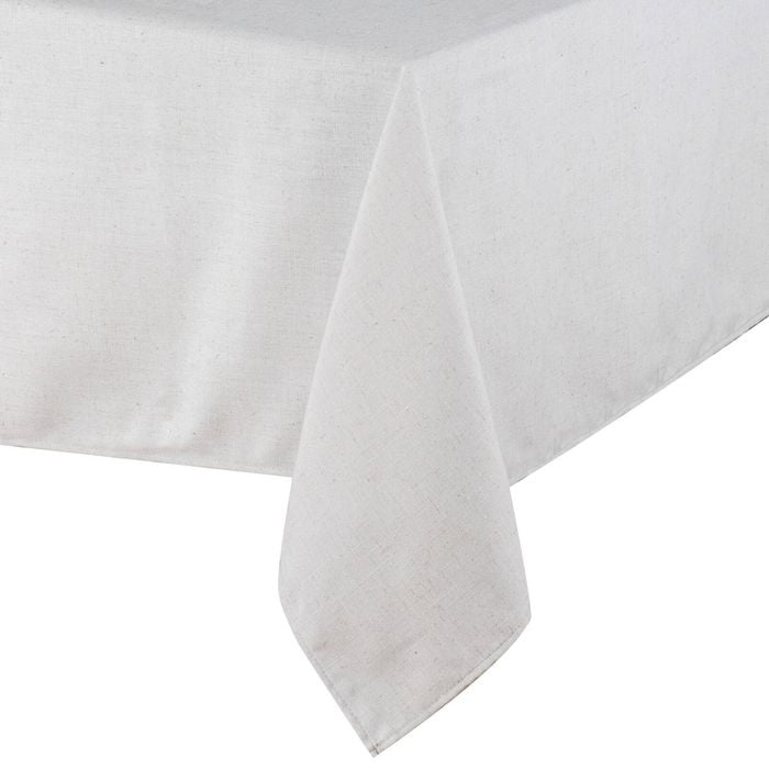 Ladelle Seno Polyester/Linen 150x230cm Rectangular Tablecloth/Cover Flax