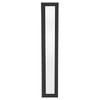 2040 x 300mm Door Frame Black Aluminium Entry Unassembled - Black